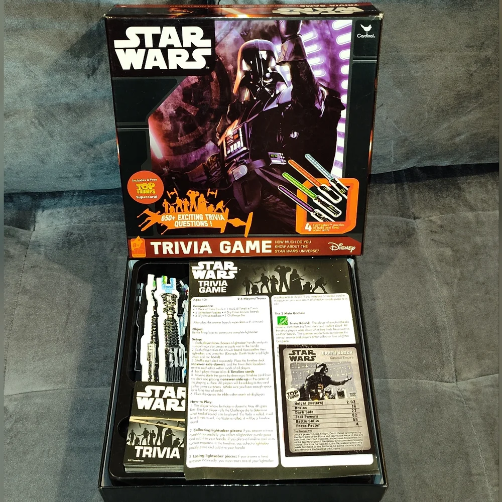 NEW DISNEY STAR WARS UNIVERSE TRIVIA GAME 650+ QUESTIONS TEST YOUR KNOWLEDGE